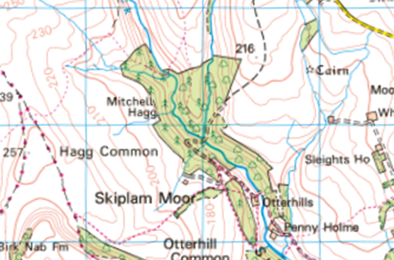 A map of a mountain range
Description automatically generated